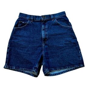 LEE ORIGINAL JEANS WOMENS VINTAGE BLUE DENIM SHORTS SIZE 28”
